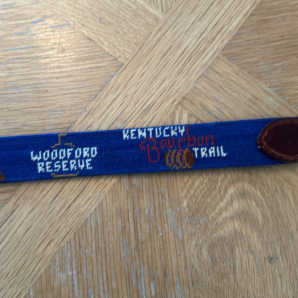 Kentucky Bourbon Trail Needlepoint Belt